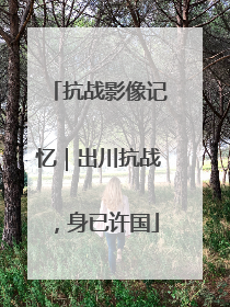 抗战影像记忆｜出川抗战，身已许国