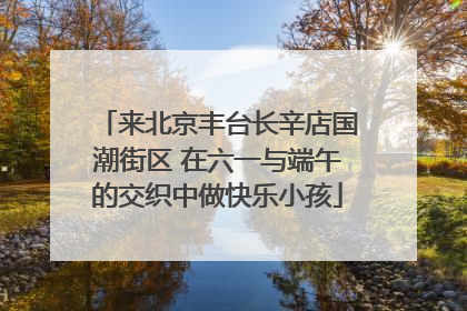 来北京丰台长辛店国潮街区 在六一与端午的交织中做快乐小孩