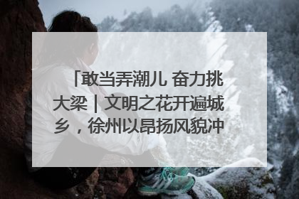 敢当弄潮儿 奋力挑大梁｜文明之花开遍城乡，徐州以昂扬风貌冲刺“万亿之城”