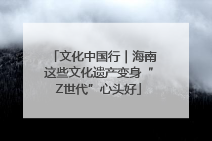 文化中国行｜海南这些文化遗产变身“Z世代”心头好