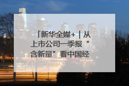 新华全媒+｜从上市公司一季报“含新量”看中国经济发展向“新”