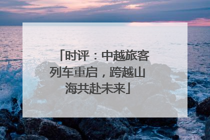时评：中越旅客列车重启，跨越山海共赴未来