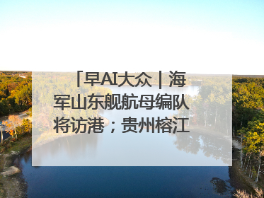 早AI大众｜海军山东舰航母编队将访港；贵州榕江已撤离转移群众超4万人