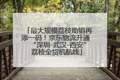 最大规模荔枝助销再添一码！京东物流开通“深圳-武汉-西安” 荔枝全货机航线