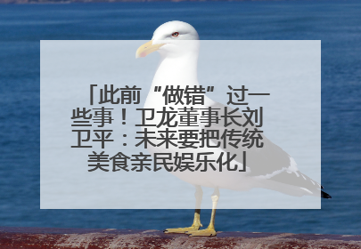 此前“做错”过一些事！卫龙董事长刘卫平：未来要把传统美食亲民娱乐化