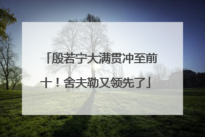殷若宁大满贯冲至前十！舍夫勒又领先了