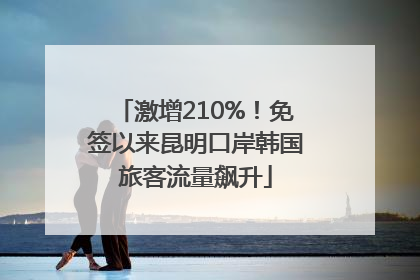 激增210%！免签以来昆明口岸韩国旅客流量飙升