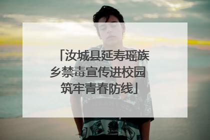 汝城县延寿瑶族乡禁毒宣传进校园 筑牢青春防线