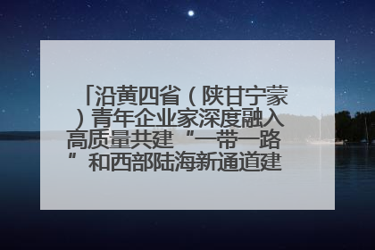 沿黄四省（陕甘宁蒙）青年企业家深度融入高质量共建“一带一路”和西部陆海新通道建设战略合作交流会在甘肃兰州召开