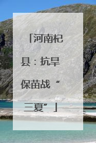 河南杞县：抗旱保苗战“三夏”
