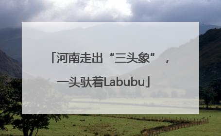 河南走出“三头象”，一头驮着Labubu