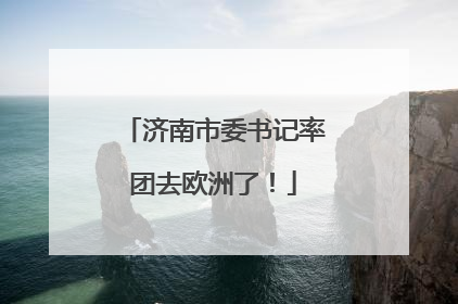 济南市委书记率团去欧洲了！