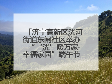 济宁高新区洸河街道东闸社区举办“‘洸’暖万家·幸福家园”端午节幸福集市活动