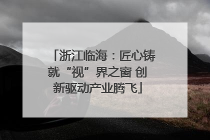 浙江临海：匠心铸就“视”界之窗 创新驱动产业腾飞