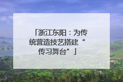 浙江东阳：为传统营造技艺搭建“传习舞台”