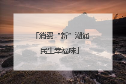 消费“新”潮涌 民生幸福味