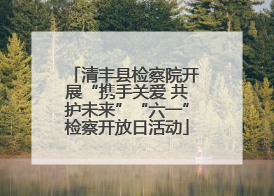 清丰县检察院开展“携手关爱 共护未来”“六一”检察开放日活动