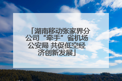 湖南移动张家界分公司“牵手”省机场公安局 共促低空经济创新发展