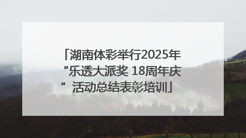 湖南体彩举行2025年“乐透大派奖 18周年庆”活动总结表彰培训