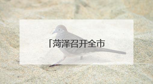 菏泽召开全市市场监管重点工作推进会议