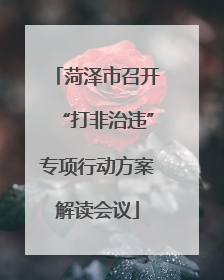 菏泽市召开“打非治违”专项行动方案解读会议