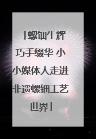 螺钿生辉 巧手缀华 小小媒体人走进非遗螺钿工艺世界