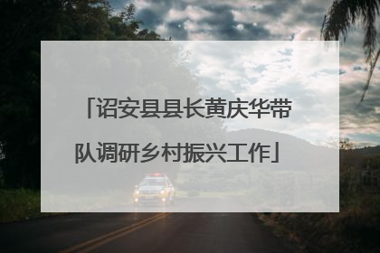 诏安县县长黄庆华带队调研乡村振兴工作