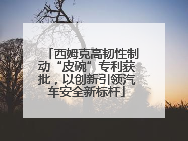 西姆克高韧性制动“皮碗”专利获批，以创新引领汽车安全新标杆