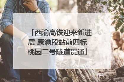 西渝高铁迎来新进展 康渝段站前四标桃园二号隧道贯通