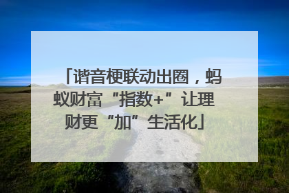 谐音梗联动出圈，蚂蚁财富“指数+”让理财更“加”生活化