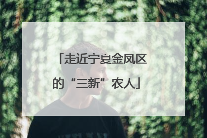 走近宁夏金凤区的“三新”农人