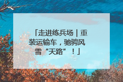 走进练兵场｜重装运输车，驰骋风雪“天路”！