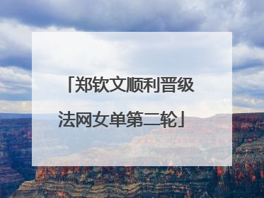郑钦文顺利晋级法网女单第二轮