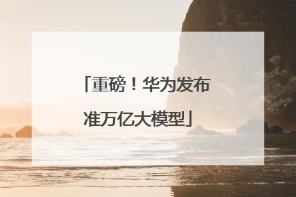 重磅！华为发布准万亿大模型