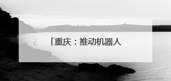 重庆：推动机器人产业高质量发展