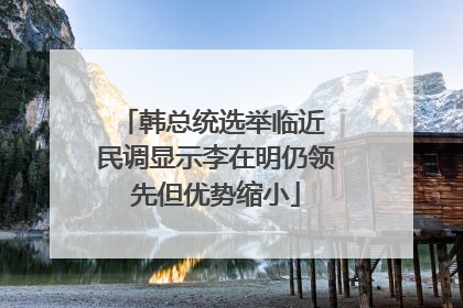 韩总统选举临近 民调显示李在明仍领先但优势缩小