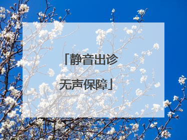 静音出诊 无声保障