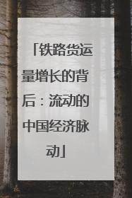 铁路货运量增长的背后：流动的中国经济脉动