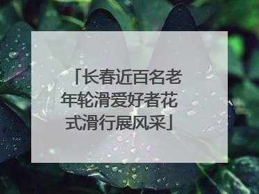 长春近百名老年轮滑爱好者花式滑行展风采