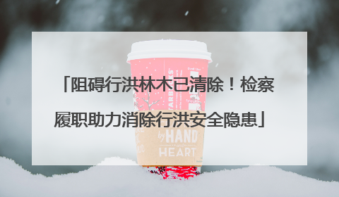阻碍行洪林木已清除！检察履职助力消除行洪安全隐患