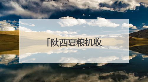 陕西夏粮机收作业陆续展开