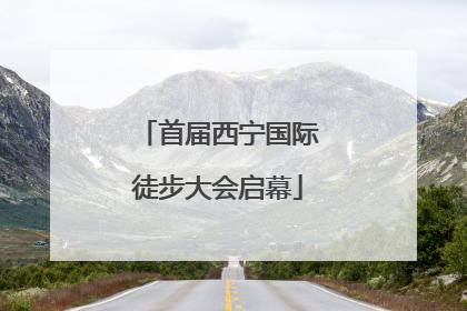 首届西宁国际徒步大会启幕
