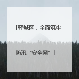 驿城区：全面筑牢防汛“安全网”