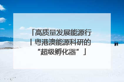 高质量发展能源行丨粤港澳能源科研的“超级孵化器”
