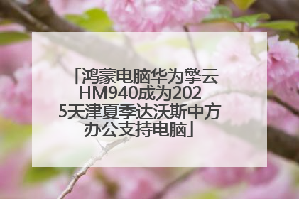 鸿蒙电脑华为擎云 HM940成为2025天津夏季达沃斯中方办公支持电脑