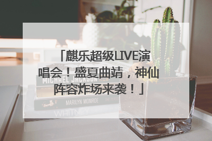 麒乐超级LIVE演唱会！盛夏曲靖，神仙阵容炸场来袭！
