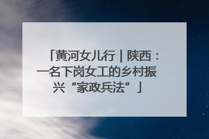 黄河女儿行｜陕西：一名下岗女工的乡村振兴“家政兵法”