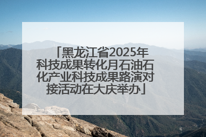 黑龙江省2025年科技成果转化月石油石化产业科技成果路演对接活动在大庆举办