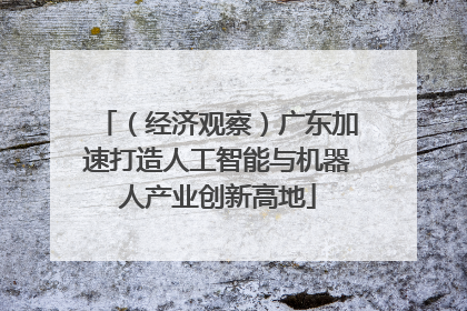 （经济观察）广东加速打造人工智能与机器人产业创新高地