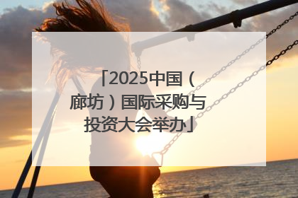 2025中国（廊坊）国际采购与投资大会举办
